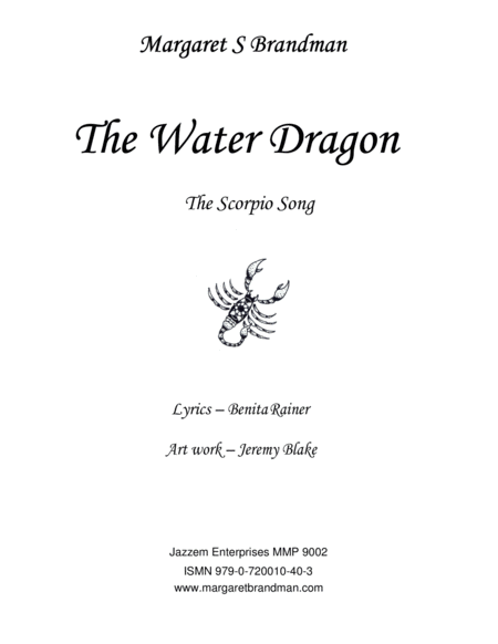 Free Sheet Music The Water Dragon