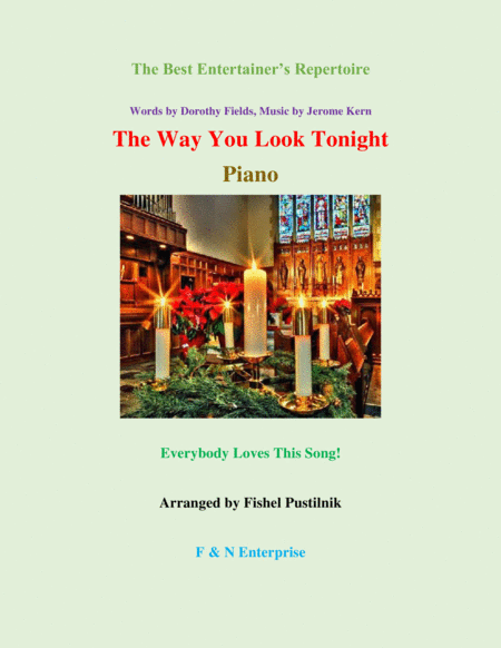 The Way You Look Tonight For Piano Sheet Music