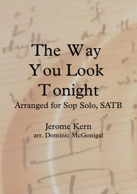 Free Sheet Music The Way You Look Tonight Ssatb