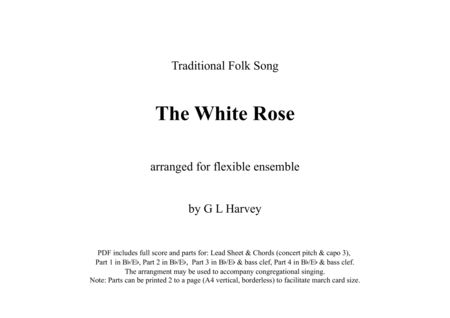 Free Sheet Music The White Rose Flexible Ensemble
