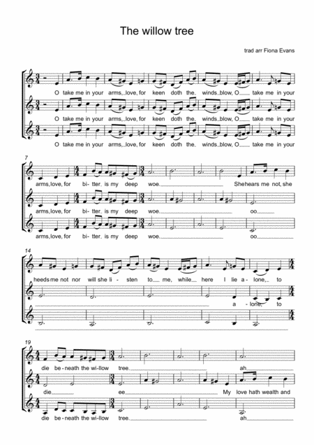 The Willow Tree Sheet Music