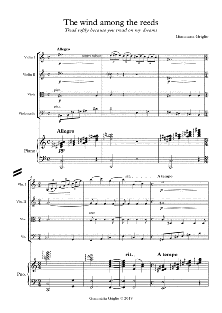 The Wind Among The Reeds Sheet Music