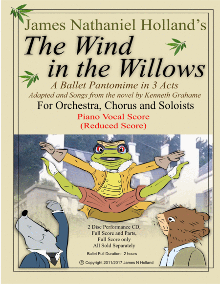 Free Sheet Music The Wind In The Willows A Ballet Pantomime In Three Acts Piano Vocal Reduced Score