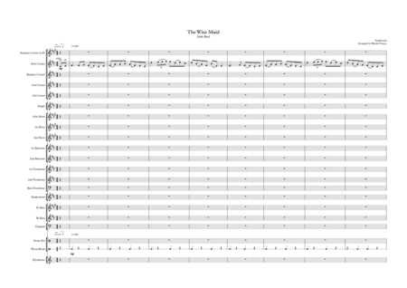 The Wise Maid Irish Reel Brass Band Arrangement Sheet Music