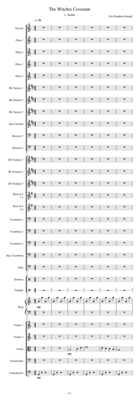Free Sheet Music The Witches Covenant
