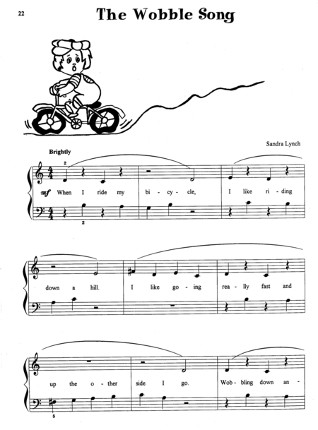 Free Sheet Music The Wobble Song With Teachers Accompaniment