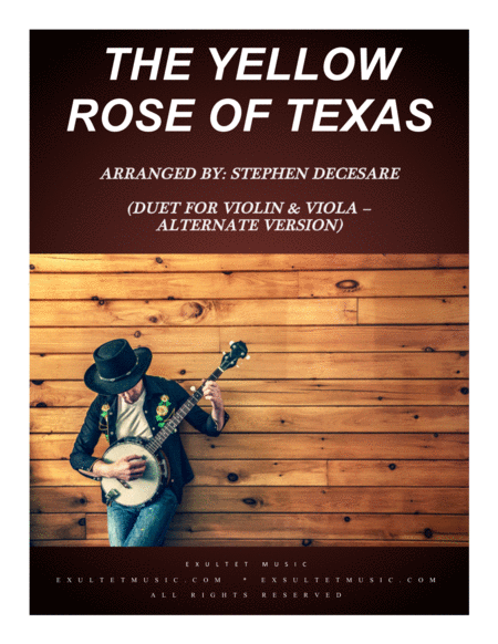 The Yellow Rose Of Texas Duet For Violin And Viola Alternate Version Sheet Music