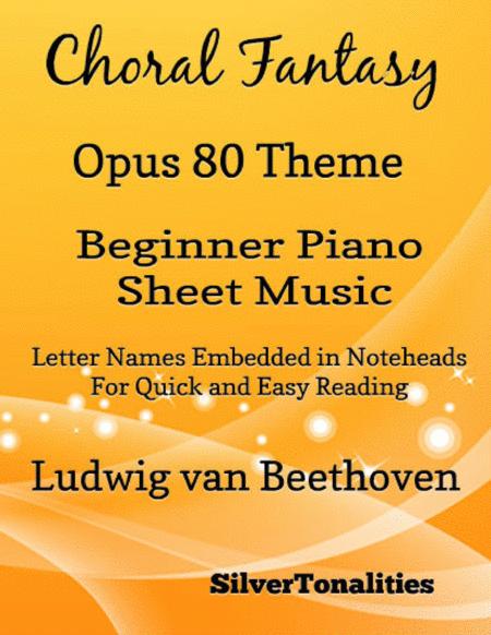 Theme From Choral Fantasy Opus 80 Beginner Piano Sheet Music Sheet Music