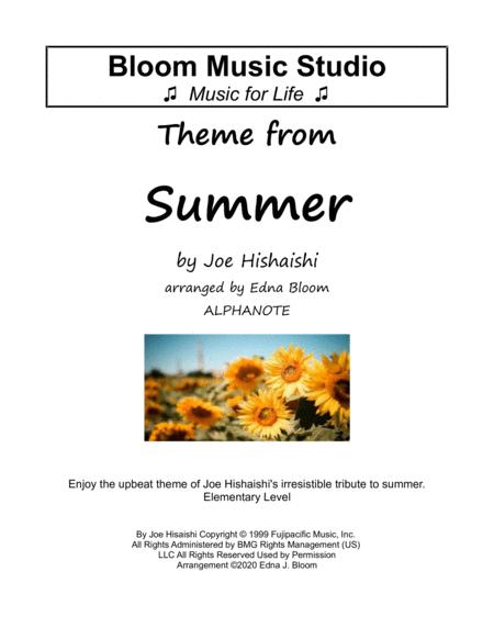 Theme From Summer Kikujiro Sheet Music