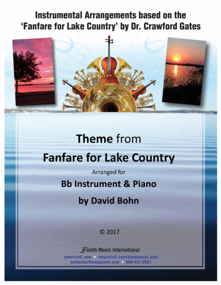 Free Sheet Music Theme From The Fanfare For Lake Country Bb Instruments
