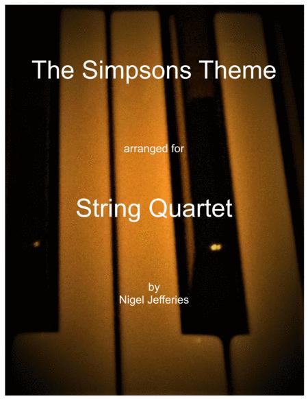 Theme From The Simpsons Arranged For String Quartet Sheet Music