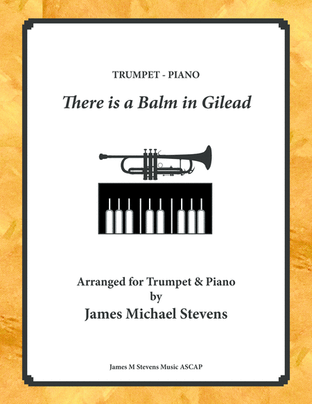 There Is A Balm In Gilead Trumpet Piano Sheet Music