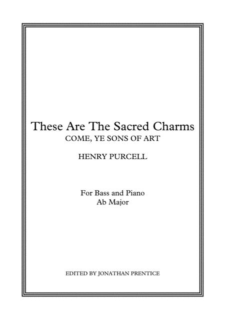 These Are The Sacred Charms Come Ye Sons Of Art Ab Major Sheet Music