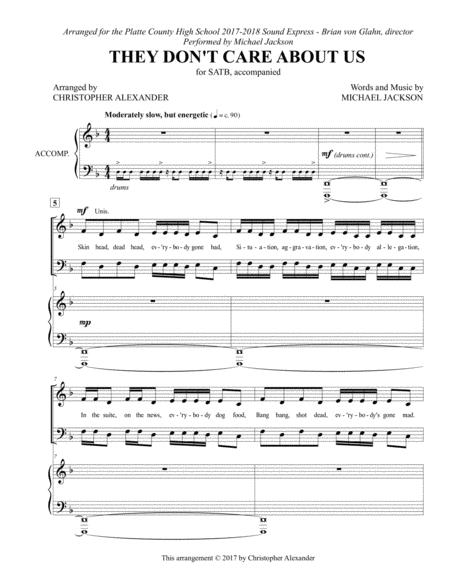 They Dont Care About Us Octavo Sheet Music