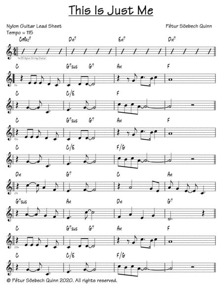 Free Sheet Music This Is Just Me