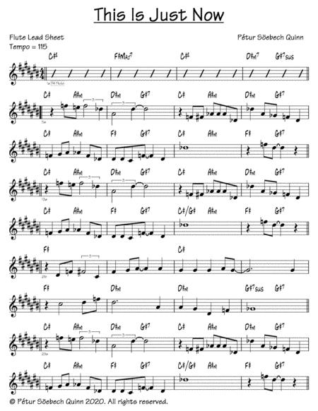 This Is Just Now Sheet Music