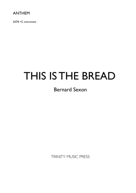 This Is The Bread Sheet Music