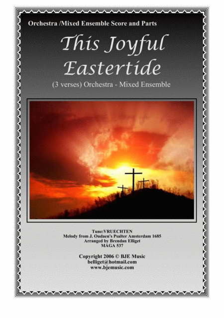 Free Sheet Music This Joyful Eastertide Orchestra Or Mixed Ensemble