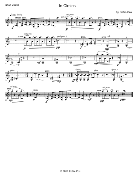 Three For Violin Sheet Music