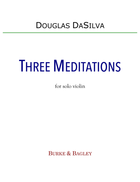 Three Meditations Sheet Music