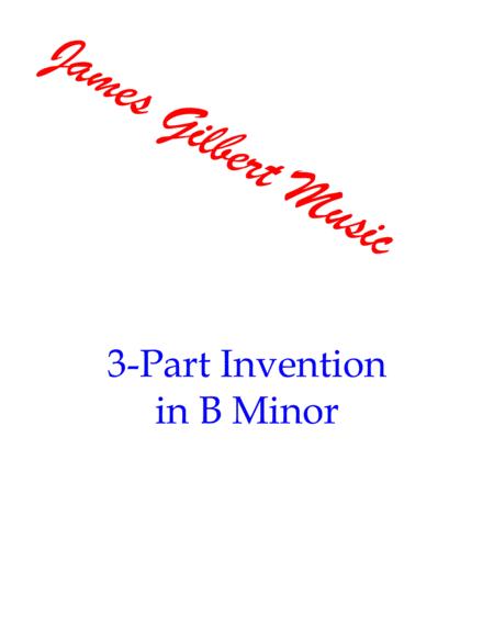 Three Part Invention In B Minor Pnt Sheet Music