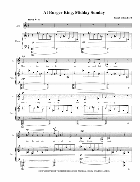 Three Poems By Henry Stevens For Alto And Piano Sheet Music