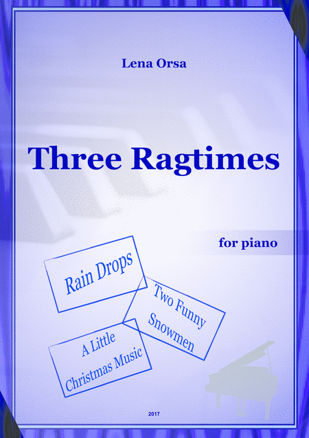 Free Sheet Music Three Ragtimes