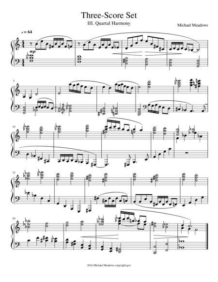 Three Score Set Iii Quartal Harmony Sheet Music