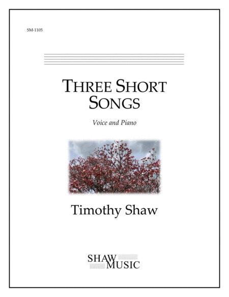 Three Short Songs Sheet Music