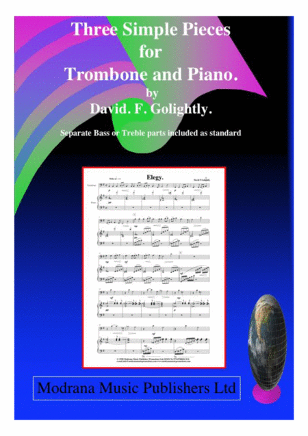 Three Simple Pieces For Trombone And Piano Sheet Music