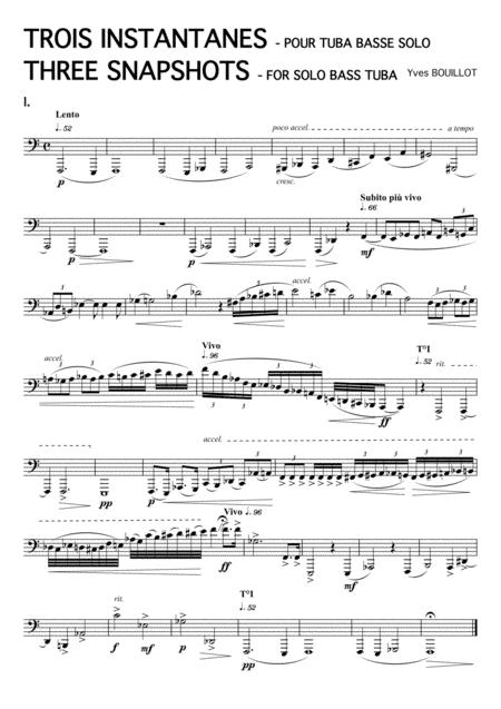 Three Snapshots Sheet Music