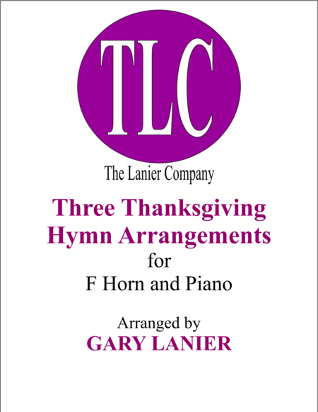 Three Thanksgiving Arrangements Duets For Horn In F Piano Sheet Music