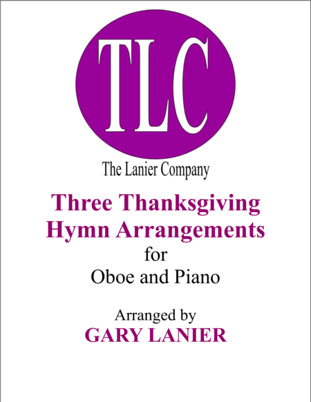 Three Thanksgiving Arrangements Duets For Oboe Piano Sheet Music