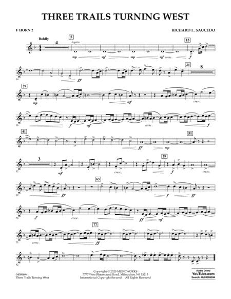 Three Trails Turning West F Horn 2 Sheet Music