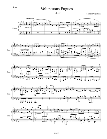 Free Sheet Music Three Voluptuous Fugues Op 227