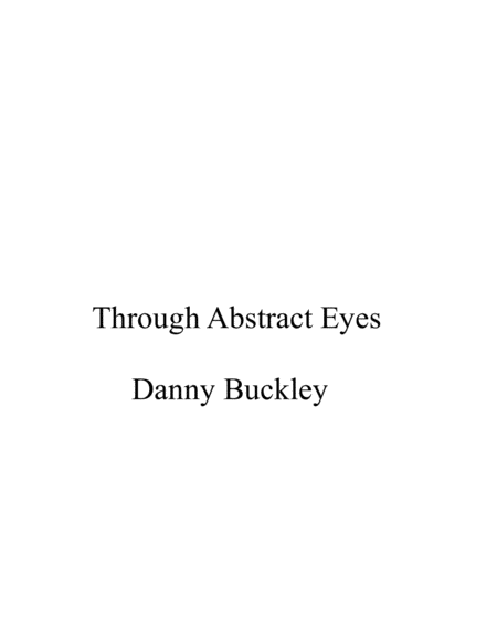 Through Abstract Eyes Sheet Music