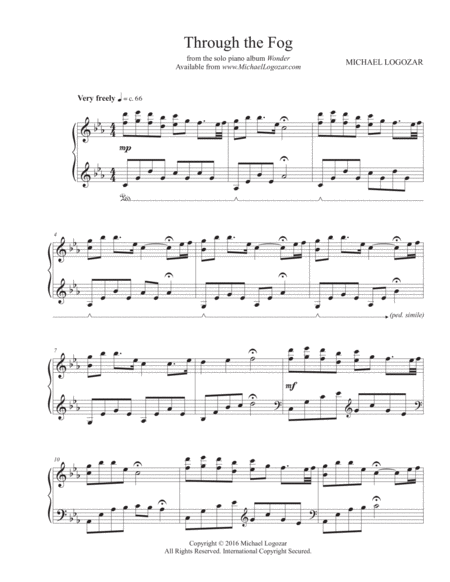 Through The Fog Sheet Music