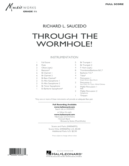 Through The Worm Hole Conductor Score Full Score Sheet Music