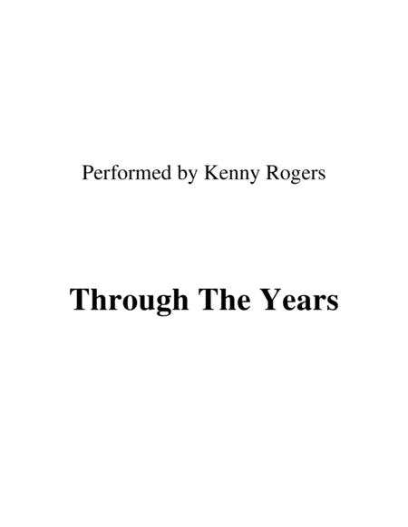 Free Sheet Music Through The Years Performed By Kenny Rogers