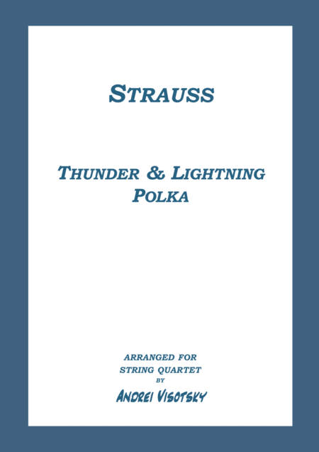 Thunder And Lightning Polka Sheet Music