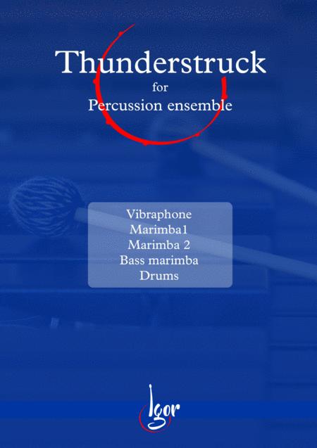 Thunderstruck Ac Dc Percussion Ensemble Sheet Music