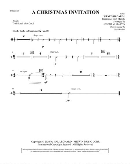 Tidings Of Joy A Celtic Christmas Celebration Chamber Orchestra Percussion Sheet Music