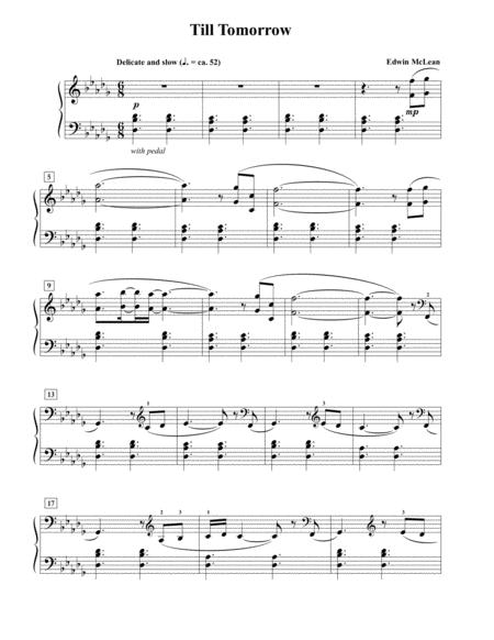 Free Sheet Music Till Tomorrow