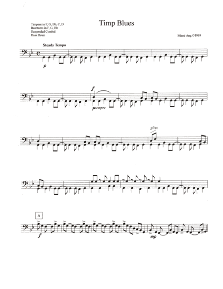 Timp Blues Sheet Music