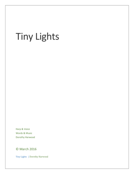 Free Sheet Music Tiny Lights For Harp Voice