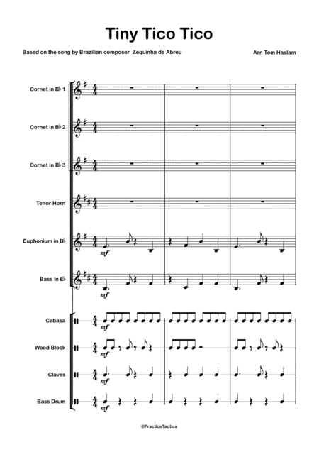 Free Sheet Music Tiny Tico Tico