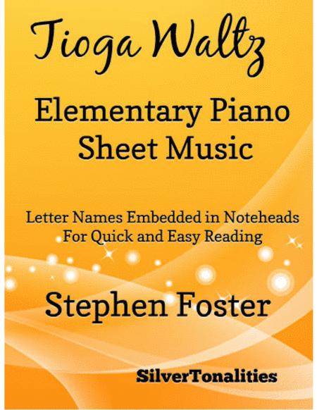 Free Sheet Music Tioga Waltz Elementary Piano Sheet Music