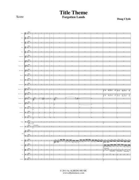 Title Theme From Forgotten Lands Sheet Music