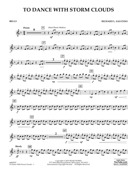 Free Sheet Music To Dance With Storm Clouds Bells