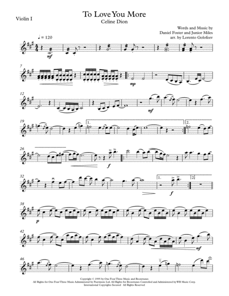 Free Sheet Music To Love You More